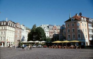 Town scene in Riga