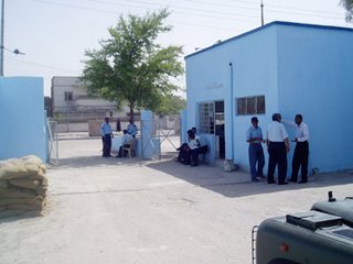 9. A visting we will go - in the yard of an Iraqi police station