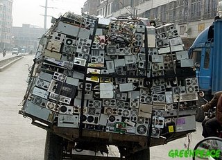 Discared computers on their way to 'recycling' in China