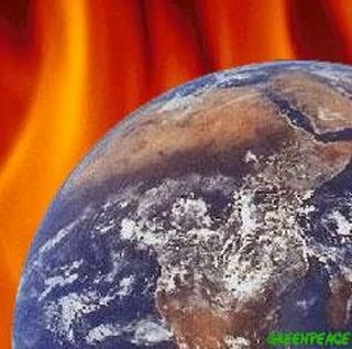 A Greenpeace graphic, purportedly depicting the perils of global warming
