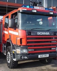 A Scania fire truck - what's wrong with Dennis?