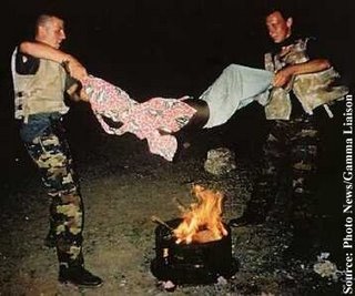 Operation Restore Hope (1993): Belgium blue berets roast a child