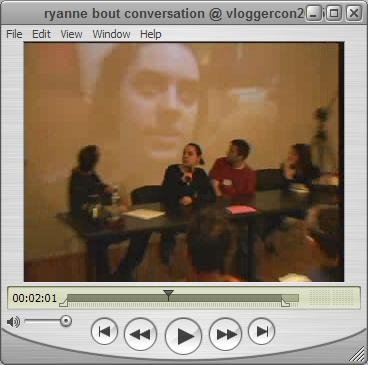 Ryanne talking about conversation in vlogging.