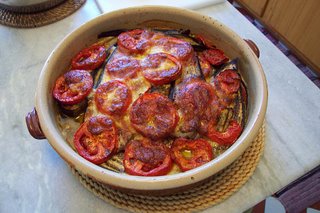 Gratin d'aubergines et de tomates