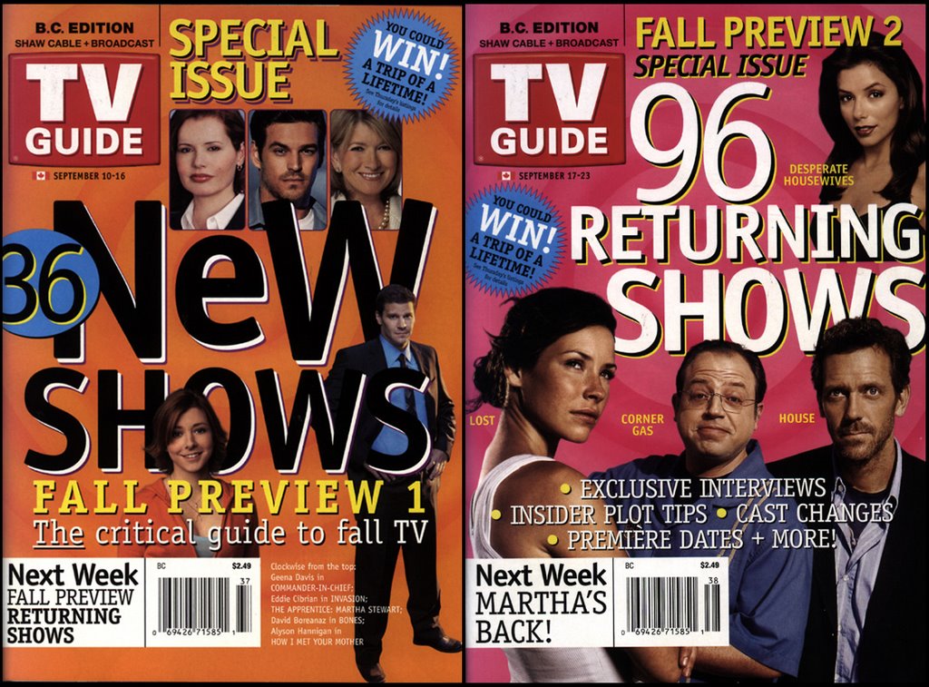 Ronn's Big Pile of Stuff Remember any of these shows?