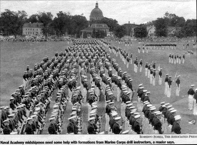 US Naval Academy Midshipmen Parade