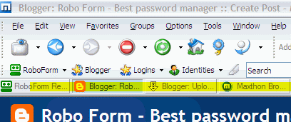 Maxthon tabbed browsing