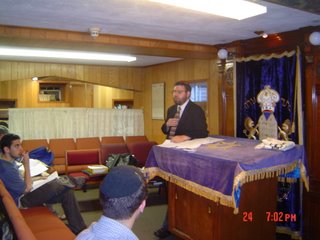Rabbi Klapper speaking on 