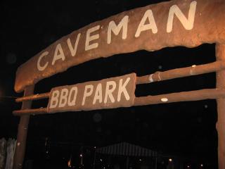 Entrance to Caveman BBQ