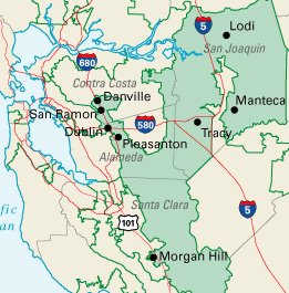 East Bay and San Joaquin County