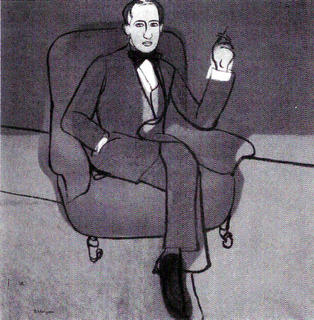Arthur Lourié retratado por Petr Mituric (1915)