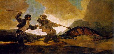 A Garrotazos. Francisco de Goya