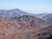 Photo from the summit of Mount Sinai, taken by Ian Sewell in December 2004