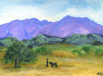 Saddleback Mountain in Orange County, California Painting