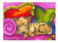 Cairn Terrier Mini Painting