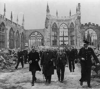 Coventry Cathedral in Ruins