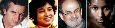 BHL, Nasreen, Rushdie, Hirsi