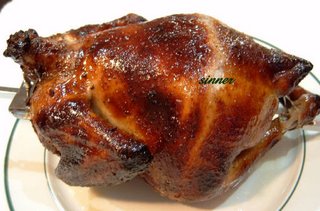 chinese crispy skin roast chicken