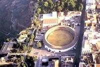 Vista aérea de la plaza de toros de la Real Maestranza de Caballería de Ronda