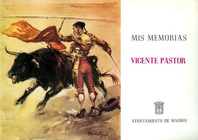 Cubierta de 'Mis Memorias', por Vicente Pastor, manuscrito publicado por el Ayuntamiento de Madrid en 1980