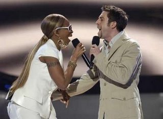 the Queen of R&B and a funky white boy