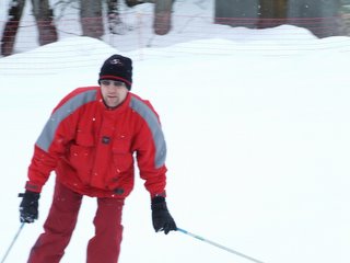 Hubby Skiing!