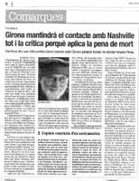 Girona mantindrà el contacte amb Nashville tot i la crítica perquè aplica la pena de mort