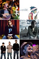 top left to bottom right... ben, gorillaz, kanye, josh, bloodhound gang and cat empire
