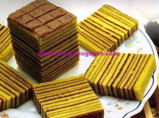 Nonya Kueh and Cake Recipes - Pandan Layered Cake