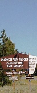 Madison Arm Resort Sign