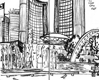 drawing of toronto new city hall