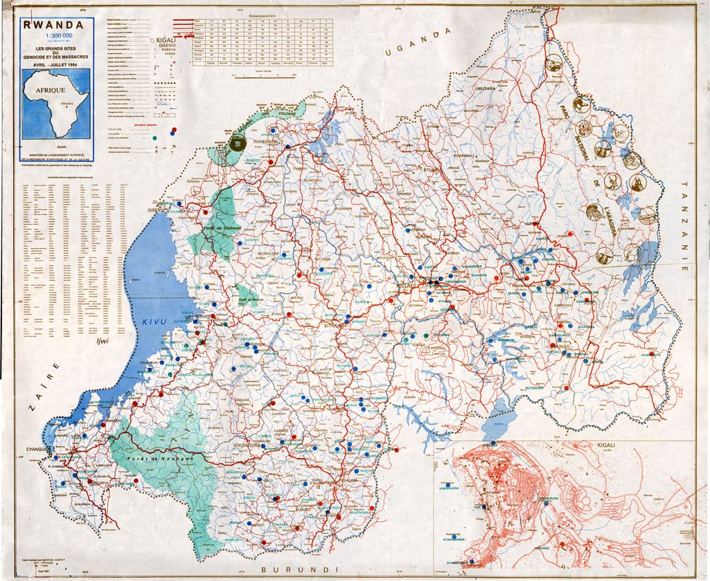 Rwanda Genocide Map