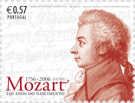 Resultado de imagem para selo de Mozart