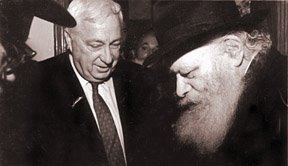 Ariel Sharon with the Rebbe-Almighty
