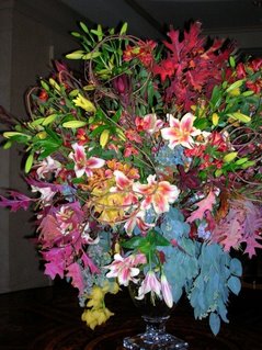 The Flower Bouquet Arrangement in the Miramont Country Club Foyer