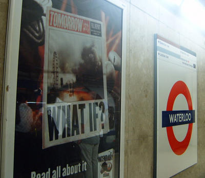 Incendiary poster at Waterloo