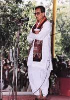Amartya Sen in dhoti