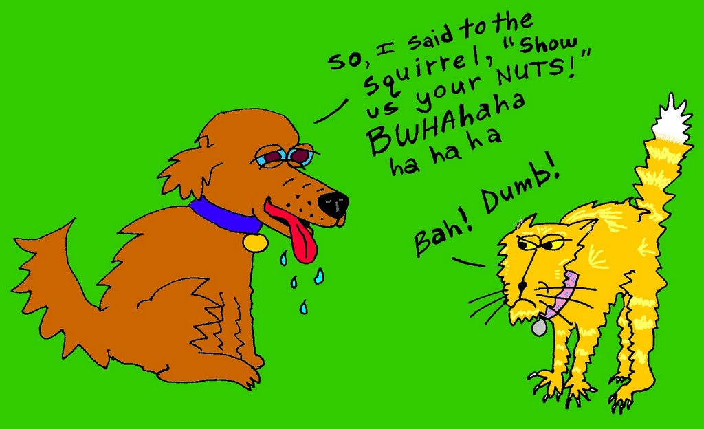 Bad Art I Am Compelled To Share: Dog Laugh