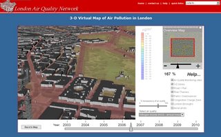 Air Quality 3D Map London