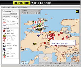 BBC World Cup 3D Map