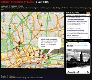 London Bombings Map