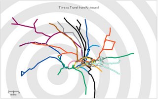 Travel Time Tube Map