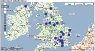 UK Pub Map