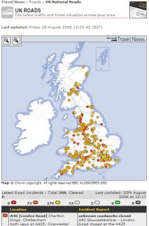 BBC National Travel Interactive Map