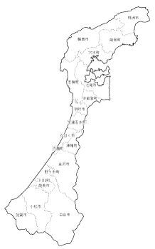 無料地図の配布情報 石川県の白地図を公開