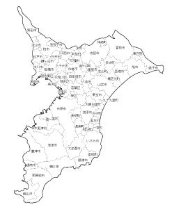 無料地図の配布情報 千葉県の白地図を公開