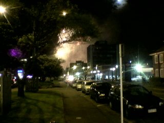 Picture of Fireworks taken with the camera on my phone