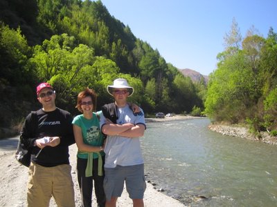 Me, Lizzy and Tim at the river where the dark riders get washed away in Fellowhsip of the Ring