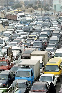 Gas lines form in Baghdad as gas prices rise.