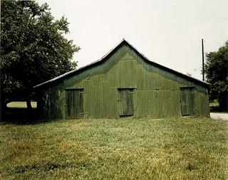 William Christenberry, Green Warehouse--Newbern, Alabama, photograph, 1978